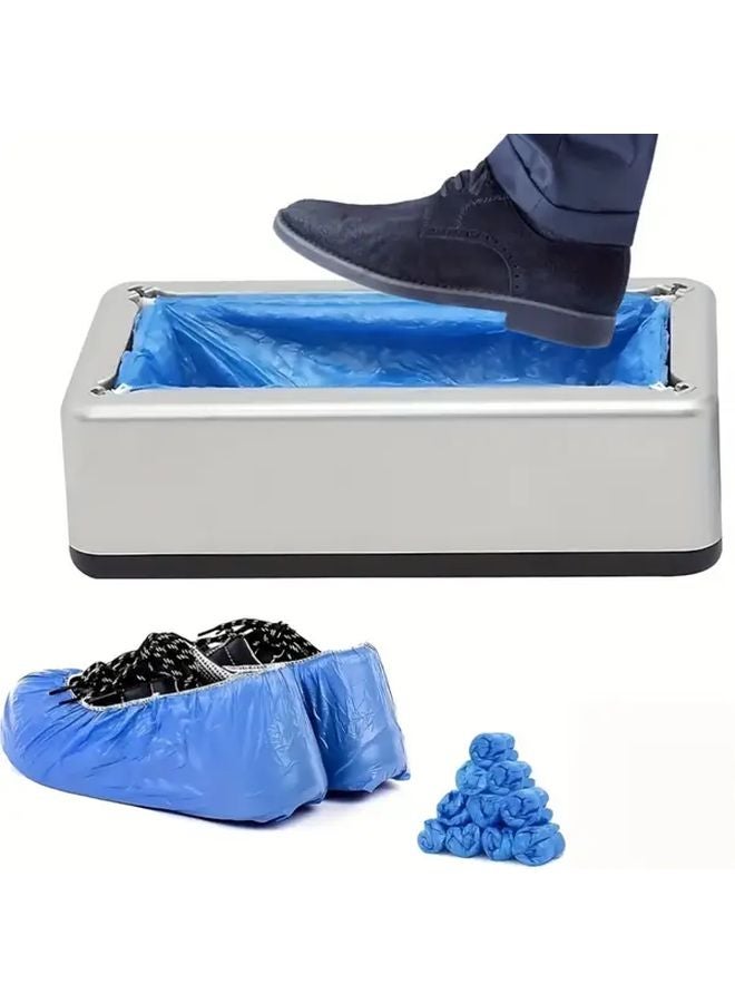 Golden Automatic Shoe Cover Dispenser With 100 Waterproof Dustproof Disposable Covers - Image 4